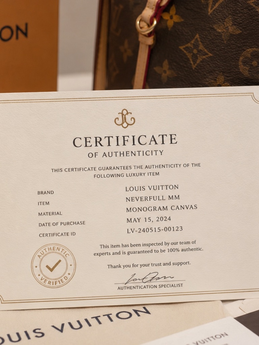 Certificate of Authenticity